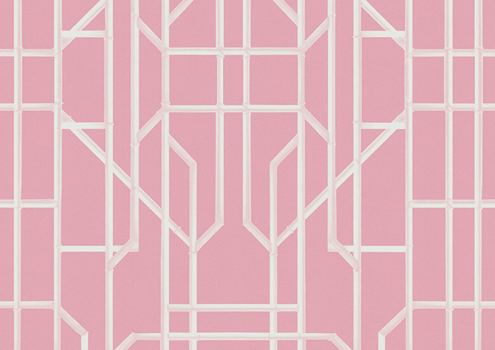 Bamboo Brights, Pink - Roman Blind - Image 7